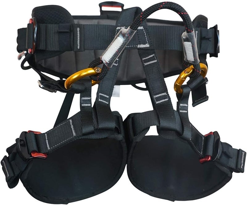 SOB Climbing Harness, Half Body Tree Climbing Harness Men,Thicken Widen Protect Waist Safety Harness for Arborist Harness,Working Rescuing at Height Safety Belt Harness - Image 1